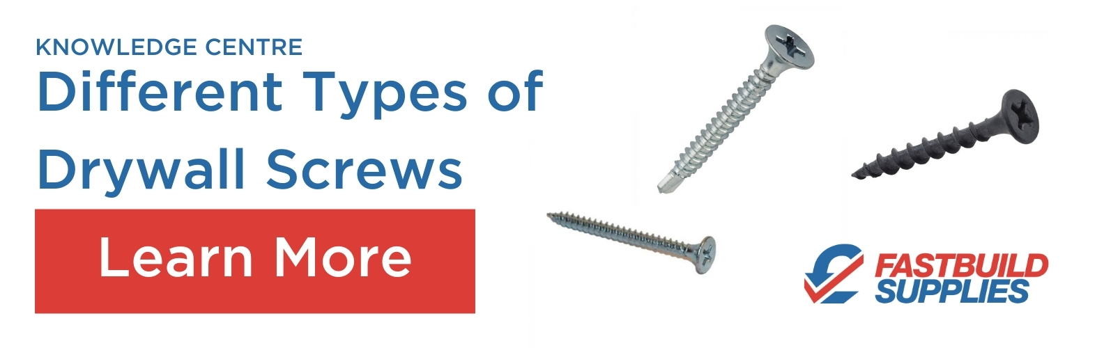 Find out more about the different types of drywall screws