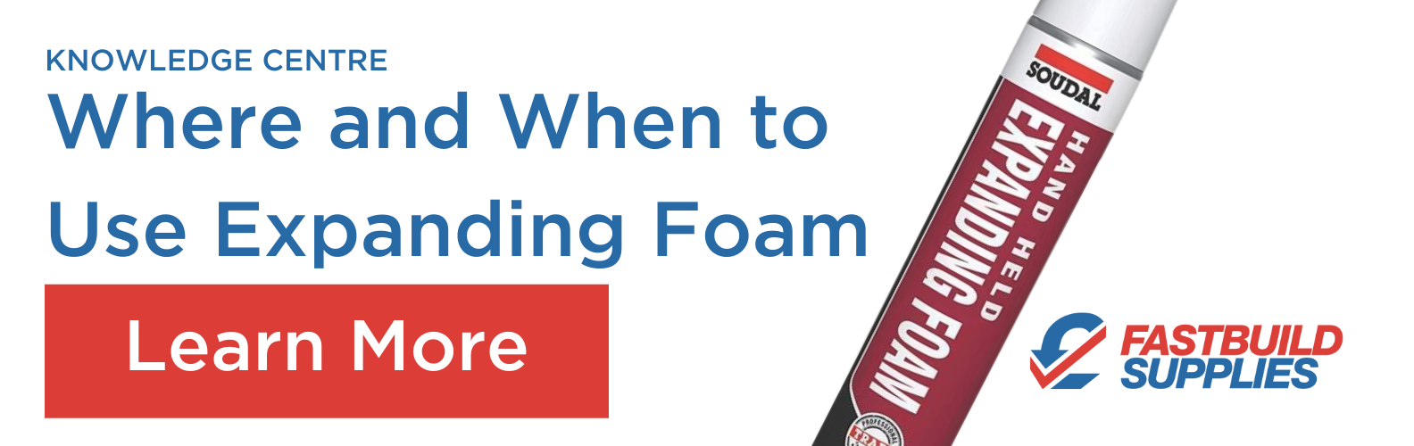 where and when to use expanding foam