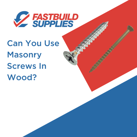 Can You Use Masonry Screws In Wood?