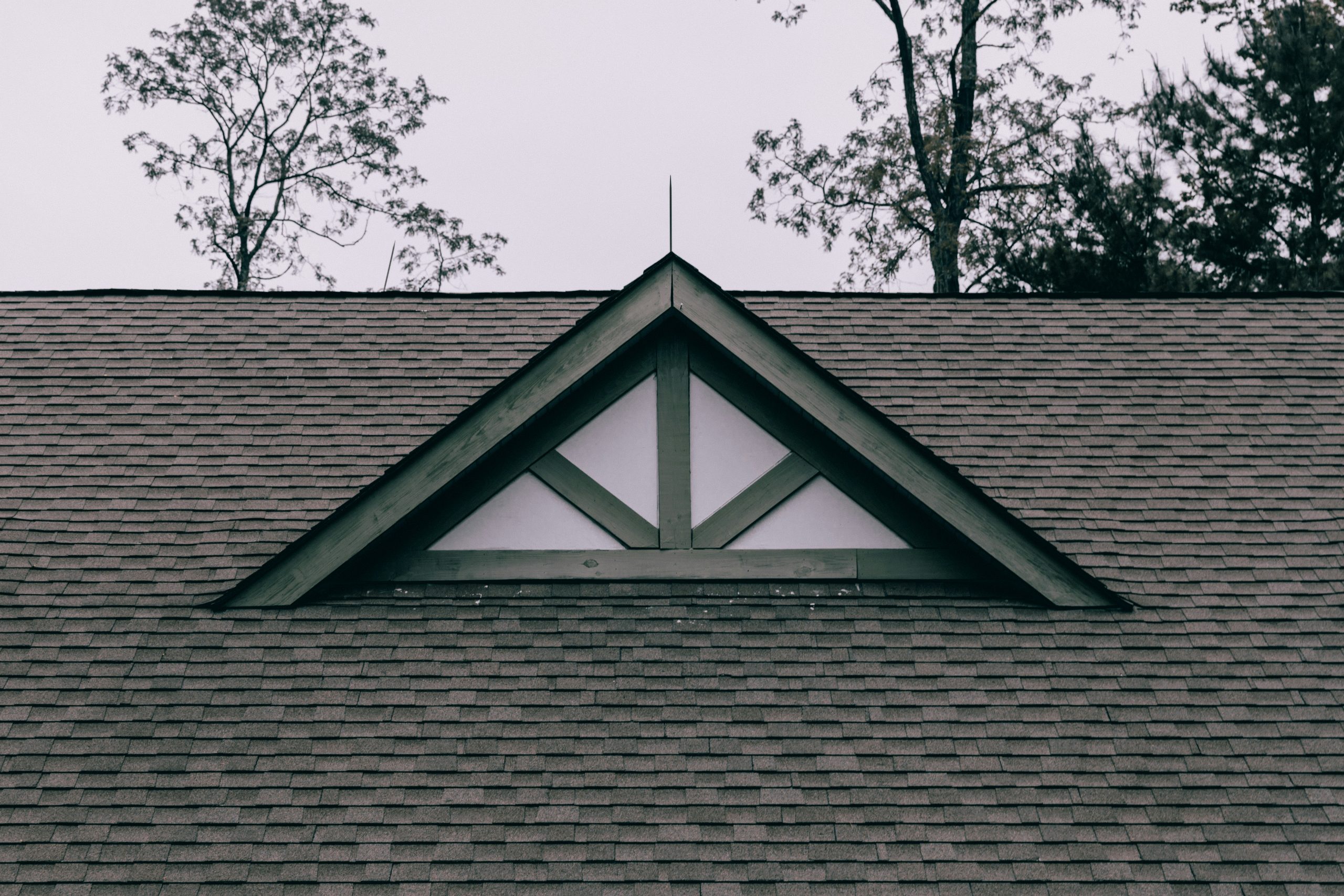 A dark coloured roof